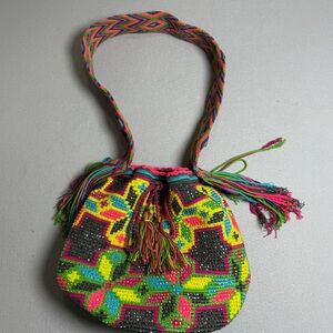 LUXCHILAS Crystal-Chila Wayuu Luxury Mochila Bag Boho Traditional Colourful Rare